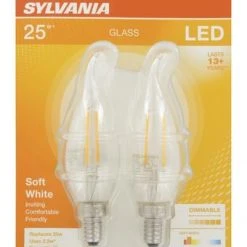 Sylvania® 25W Equivalent B10 Soft White Dimmable LED Light Bulb - 2 Pack 7 Sylvania® 25W Equivalent B10 Soft White Dimmable LED Light Bulb - 2 Pack -Sylvania Outlet Store 04613579595bt 1