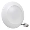 Sylvania 4", 5", And 6" White 13W Equivalent Dimmable Flood Daylight Damp-Rated 1,100 Lm LED Light Disk Fixture