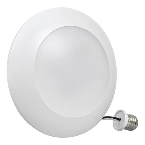 Sylvania 4", 5", And 6" White 13W Equivalent Dimmable Flood Daylight Damp-Rated 1,100 Lm LED Light Disk Fixture 5 Sylvania 4", 5", And 6" White 13W Equivalent Dimmable Flood Daylight Damp-Rated 1,100 Lm LED Light Disk Fixture -Sylvania Outlet Store 3491147bl