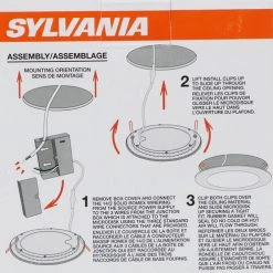 SYLVANIA® Microdisk 3" LED Recessed White Ultra-Thin Downlight -Sylvania Outlet Store 3491344Inst