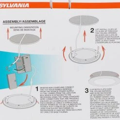 SYLVANIA® Microdisk 8" LED Recessed White Ultra-Thin Downlight -Sylvania Outlet Store 3491358Instal