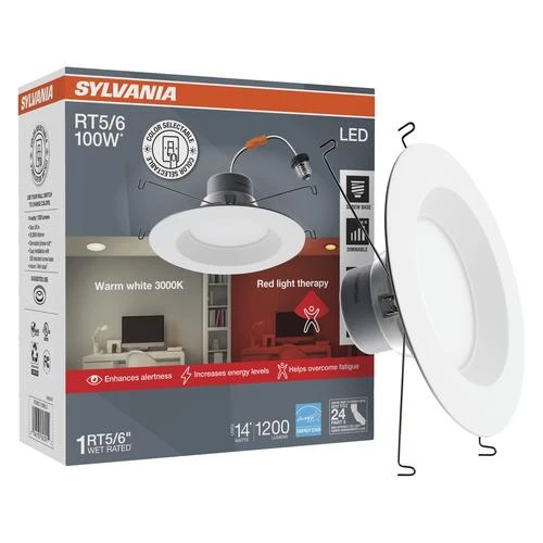 SYLVANIA® 5/6" LED Recessed Retrofit Downlight With Red Light Therapy 5 SYLVANIA® 5/6" LED Recessed Retrofit Downlight With Red Light Therapy - Image 3