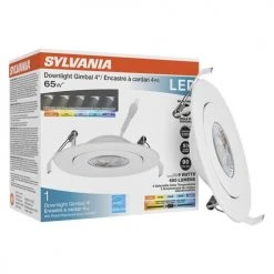 SYLVANIA® 4" LED Gimbal Ultra-Thin Downlight 8 SYLVANIA® 4" LED Gimbal Ultra-Thin Downlight -Sylvania Outlet Store 3492119 P ALT2