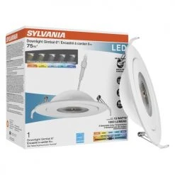 SYLVANIA® 6" LED Gimbal Ultra-Thin Downlight -Sylvania Outlet Store 3492120 P ALT2