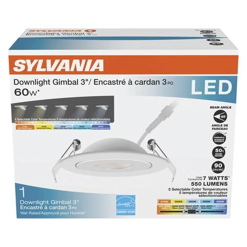 SYLVANIA® 3" LED Gimbal Ultra-Thin Downlight 4 SYLVANIA® 3" LED Gimbal Ultra-Thin Downlight - Image 2