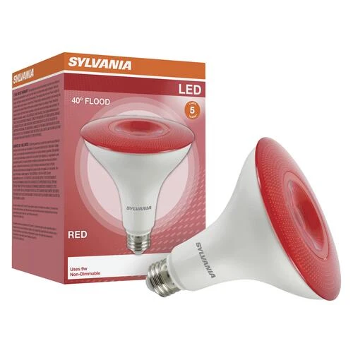 Sylvania 60W Equivalent PAR38 Red LED Light Bulb 5 Sylvania 60W Equivalent PAR38 Red LED Light Bulb - Image 3