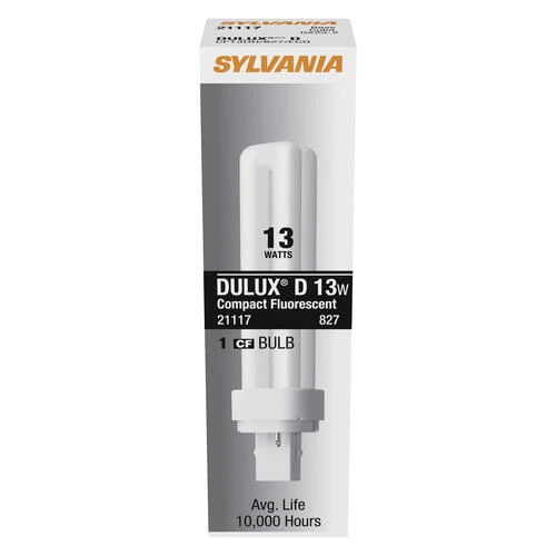 Sylvania® 13W T4 Compact Pin Base Fluorescent Light Bulb 4 Sylvania® 13W T4 Compact Pin Base Fluorescent Light Bulb - Image 2