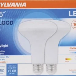 Sylvania® 65W Equivalent BR30 Daylight Dimmable LED Light Bulb - 2 Pack 5 Sylvania® 65W Equivalent BR30 Daylight Dimmable LED Light Bulb - 2 Pack -Sylvania Outlet Store 3531369 P ALT