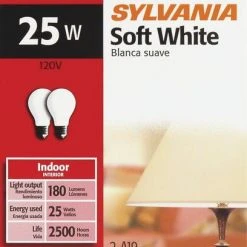 Sylvania® 25W A19 Dimmable Incandescent Light Bulbs - 2 Pack 5 Sylvania® 25W A19 Dimmable Incandescent Light Bulbs - 2 Pack -Sylvania Outlet Store 3532449 P ALT