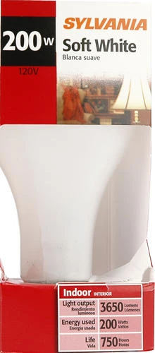 Sylvania® 200W A21 Dimmable Incandescent Light Bulb 4 Sylvania® 200W A21 Dimmable Incandescent Light Bulb - Image 2