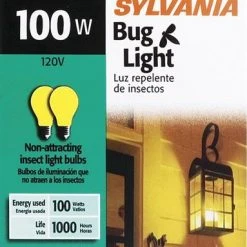 Sylvania® 100W A19 Yellow Dimmable Incandescent Light Bulbs - 2 Pack -Sylvania Outlet Store 3533024 P ALT