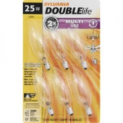 Sylvania® 25-Watt B10 Dimmable Incandescent Light Bulbs - 6 Pack 7 Sylvania® 25-Watt B10 Dimmable Incandescent Light Bulbs - 6 Pack -Sylvania Outlet Store 3533091bt