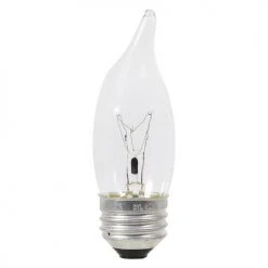 Sylvania 40W B10 Double Life Dimmable Incandescent Light Bulb, Clear - 4 Pack