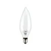 Sylvania 15W B10 Double Life Dimmable Incandescent Light Bulb, Clear - 4 Pack -Sylvania Outlet Store 3533424 P SF