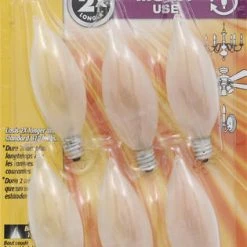 Sylvania® 40-Watt B10 Frosted Dimmable Incandescent Light Bulbs - 6 Pack -Sylvania Outlet Store 3534313pk 1
