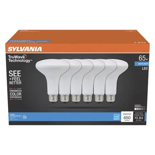 Sylvania® TruWave™ Natural Series™ 65W Equivalent BR30 Daylight Dimmable LED Light Bulb - 6 Pack 4 Sylvania® TruWave™ Natural Series™ 65W Equivalent BR30 Daylight Dimmable LED Light Bulb - 6 Pack - Image 2