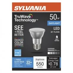 Sylvania® TruWave™ Natural Series™ 50W Equivalent PAR20 Daylight Dimmable LED Light Bulb -Sylvania Outlet Store 3534543 P Alt2