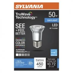 Sylvania® TruWave™ Natural Series™ 50W Equivalent PAR16 Daylight Dimmable LED Light Bulb -Sylvania Outlet Store 3534545 P Alt2