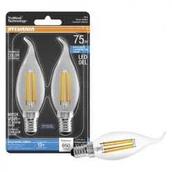 Sylvania® TruWave™ Natural Series™ 75W Equivalent B13 Daylight Dimmable LED Light Bulb - 2 Pack 7 Sylvania® TruWave™ Natural Series™ 75W Equivalent B13 Daylight Dimmable LED Light Bulb - 2 Pack -Sylvania Outlet Store 3534555 P Alt2