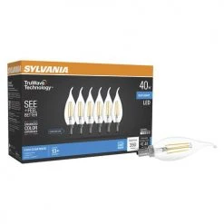 Sylvania® TruWave™ Natural Series™ 40W Equivalent B10 Daylight Dimmable LED Light Bulb - 6 Pack -Sylvania Outlet Store 3534556 P ALT3