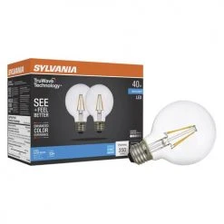 Sylvania® TruWave™ Natural Series™ 40W Equivalent G25 Daylight Dimmable LED Light Bulb - 2 Pack 9 Sylvania® TruWave™ Natural Series™ 40W Equivalent G25 Daylight Dimmable LED Light Bulb - 2 Pack -Sylvania Outlet Store 3535043 P Alt3