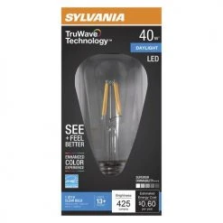 Sylvania® TruWave™ Natural Series™ 40W Equivalent ST19 Daylight Dimmable LED Light Bulb -Sylvania Outlet Store 3535058 P Alt2