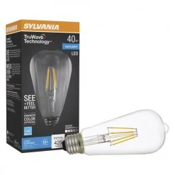 Sylvania® TruWave™ Natural Series™ 40W Equivalent ST19 Daylight Dimmable LED Light Bulb -Sylvania Outlet Store 3535058 P Alt3