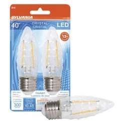 Sylvania® 40W Equivalent B10 Daylight Dimmable LED Light Bulb - 2 Pack -Sylvania Outlet Store 3536046 P ALT8