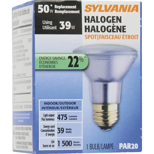 Sylvania 39-Watt PAR20 Dimmable Halogen Light Bulb 5 Sylvania 39-Watt PAR20 Dimmable Halogen Light Bulb - Image 3