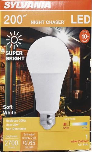 Sylvania® 200W Equivalent A21 Soft White LED Light Bulb 4 Sylvania® 200W Equivalent A21 Soft White LED Light Bulb - Image 2