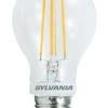 Sylvania 60W Equivalent A19 Soft White Clear Dimmable LED Light Bulb - 4 Pack -Sylvania Outlet Store 3537218 P SF