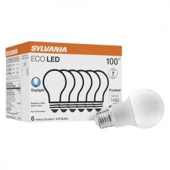 Sylvania® ECO 100W Equivalent A19 Daylight LED Light Bulb - 6 Pack 7 Sylvania® ECO 100W Equivalent A19 Daylight LED Light Bulb - 6 Pack -Sylvania Outlet Store 3537244 P ALT2
