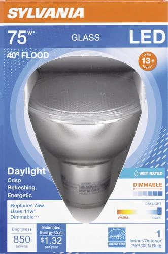 Sylvania® 75W Equivalent PAR30 Daylight Dimmable LED Light Bulb 4 Sylvania® 75W Equivalent PAR30 Daylight Dimmable LED Light Bulb - Image 2