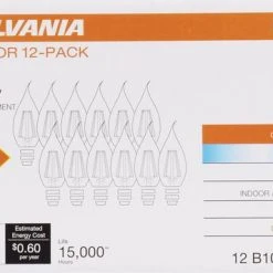 Sylvania® 60W Equivalent B10 Daylight Dimmable LED Light Bulb -12 Pack -Sylvania Outlet Store 3537604 P ALT 1