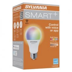 Sylvania® SMART PLUS 60W Equivalent A19 Full Color And Tunable White Dimmable Wi-Fi LED Light Bulb -Sylvania Outlet Store 3580043 P ALT92