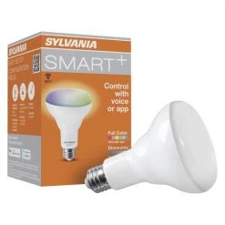Sylvania® SMART PLUS 65W Equivalent BR30 Full Color And Tunable White Dimmable Wi-Fi LED Light Bulb -Sylvania Outlet Store 3580045 P ALT91