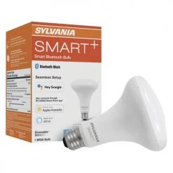 Sylvania SMART PLUS 65W Equivalent BR30 Soft White Dimmable Bluetooth LED Light Bulb -Sylvania Outlet Store 3580095 P ALT91